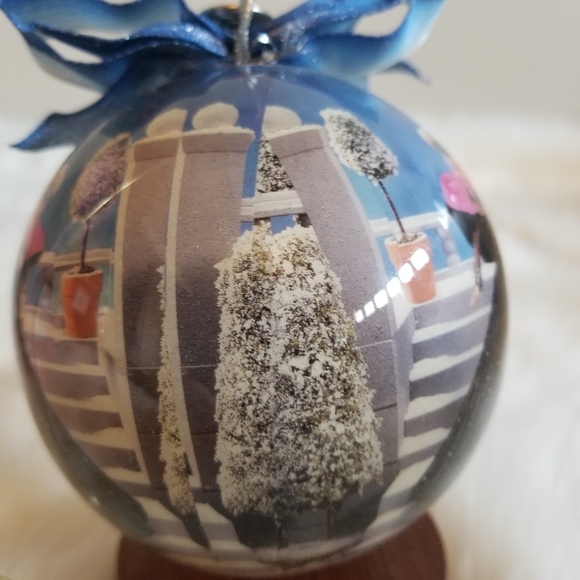 1998 Holiday Barbie 4" Decoupage Ornament W/Stan - Picture 5 of 8